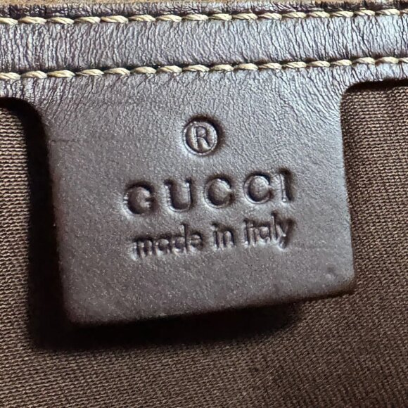 Auth GUCCI GG Supreme Handbag Tote Bag Brown PVC - Picture 15 of 16